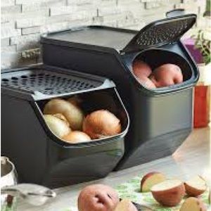 Tupperware Potato Smart Container and Onion and Garlic Smart Container